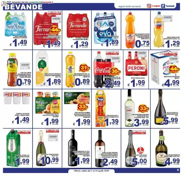 Sottocosto da 1 aprile a 10 aprile di 2025 - Pagina del volantino 5
