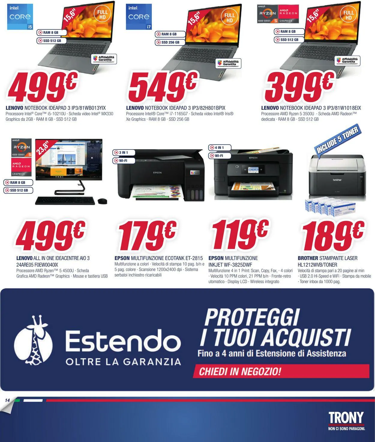 Trony - Napoli Volantino attuale da 20 luglio a 6 agosto di 2023 - Pagina del volantino 14