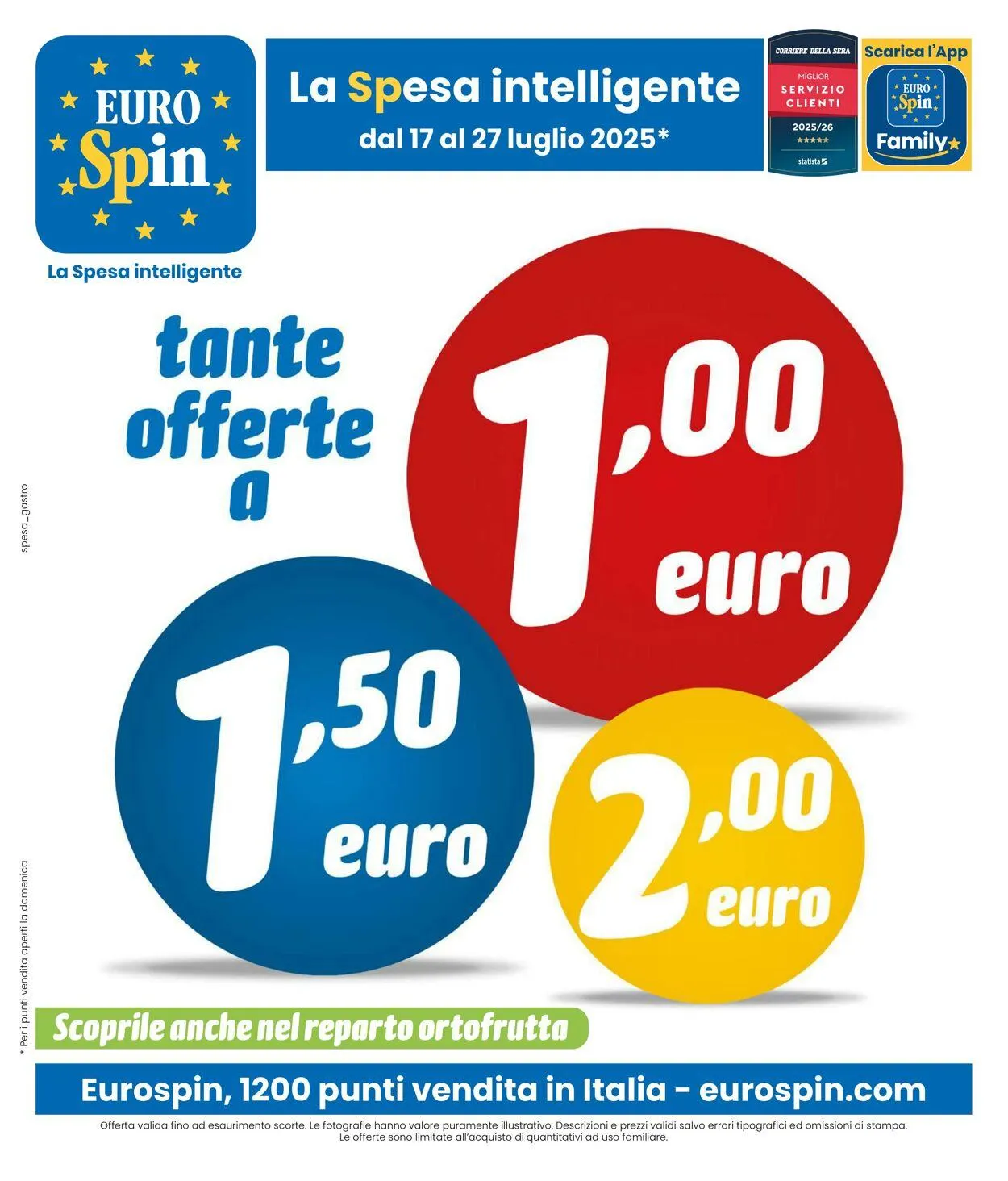 EURO Spin Volantino attuale - 1