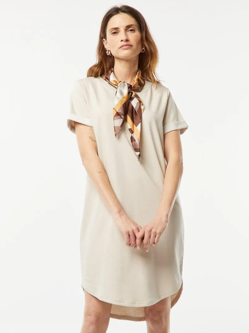 Vestito corto in tessuto felpato 'JDY' - BEIGE