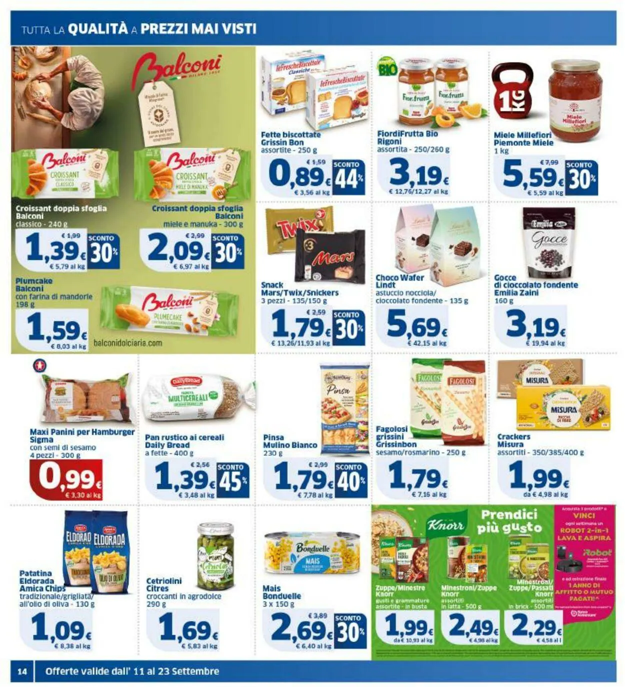 Sigma - Bologna Volantino attuale da 11 settembre a 23 settembre di 2025 - Pagina del volantino 14