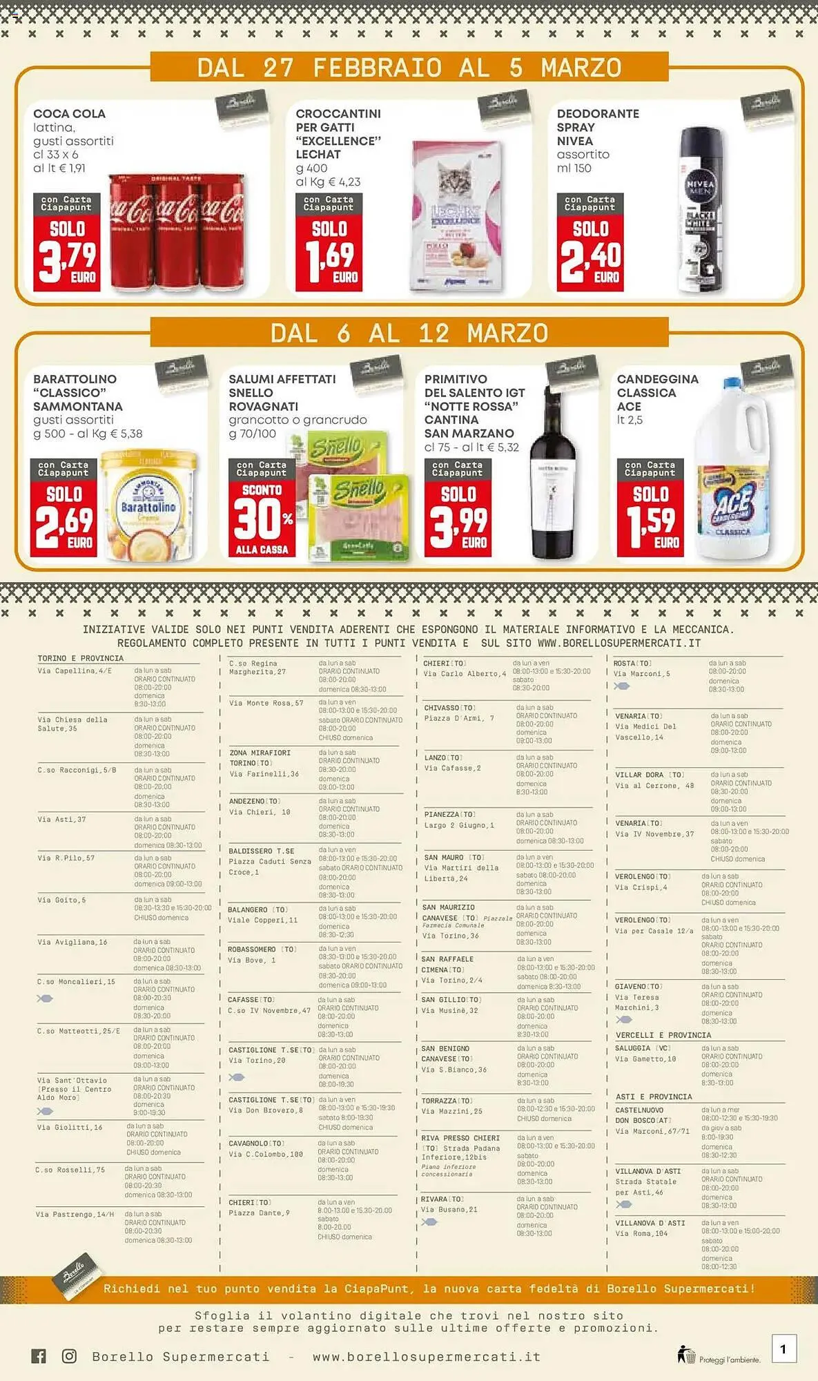 Volantino Borello Supermercati da 27 febbraio a 12 marzo di 2025 - Pagina del volantino 12