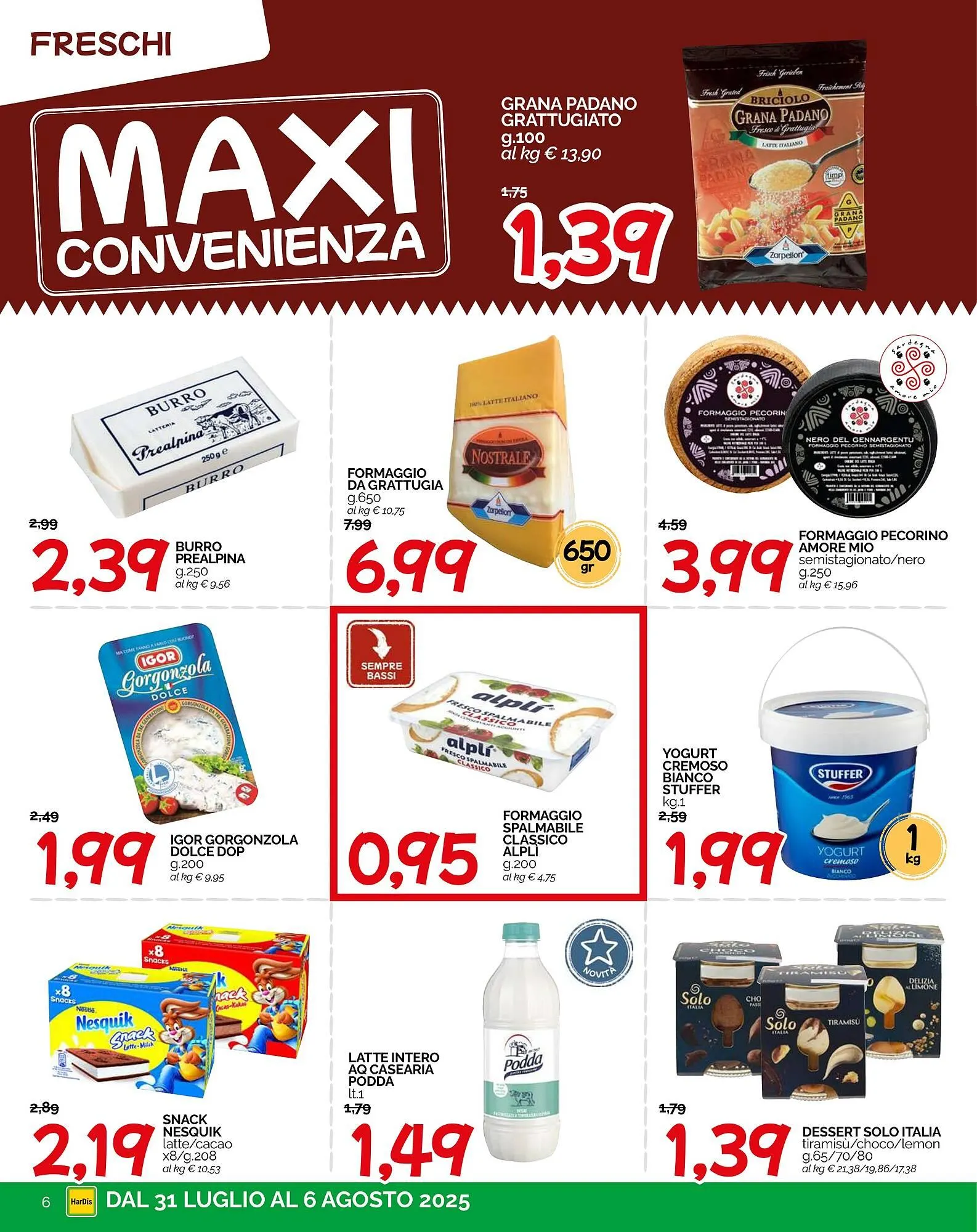 Volantino Hardis da 31 luglio a 6 agosto di 2025 - Pagina del volantino 6