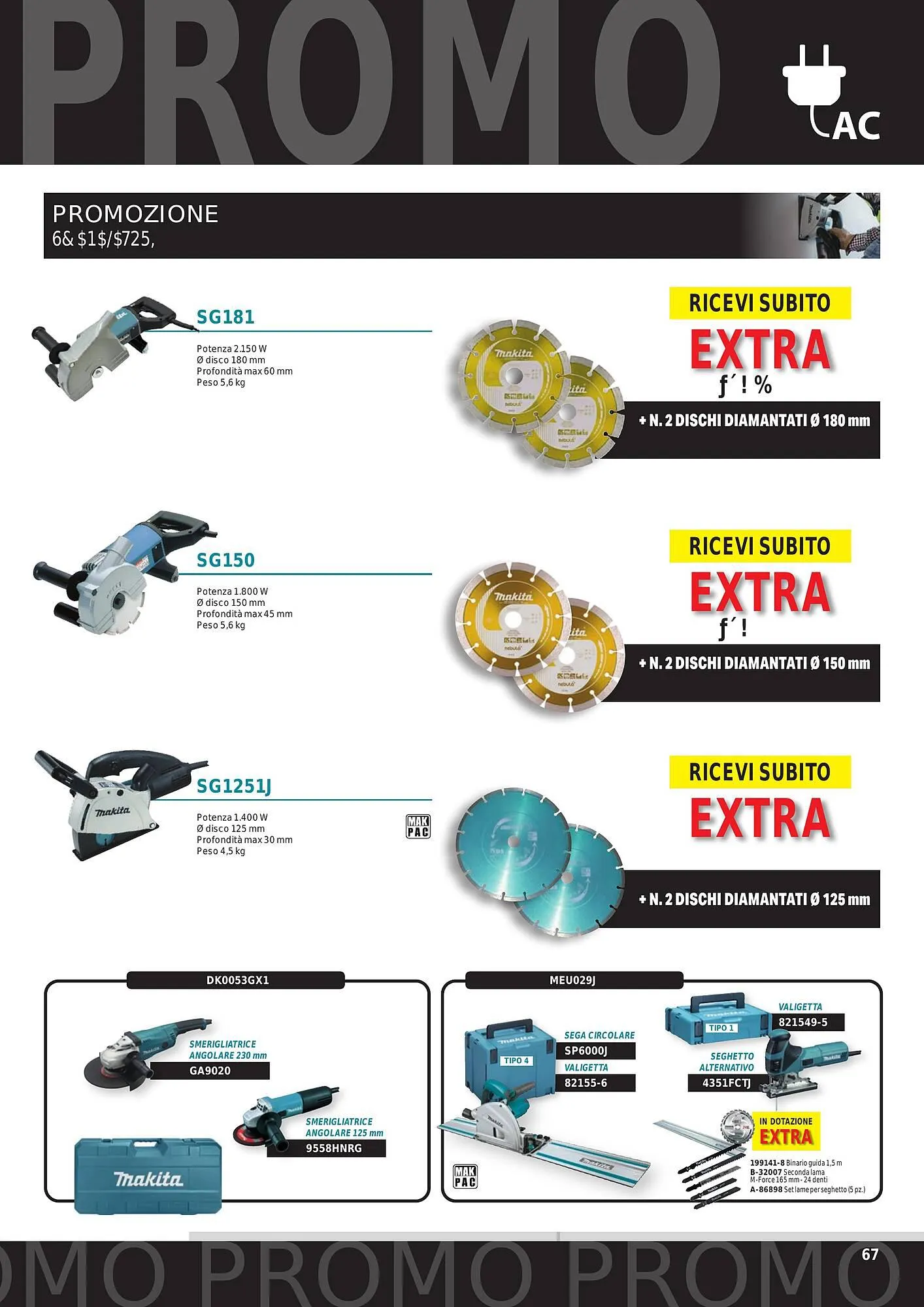 Volantino Makita da 1 ottobre a 31 marzo di 2024 - Pagina del volantino 69