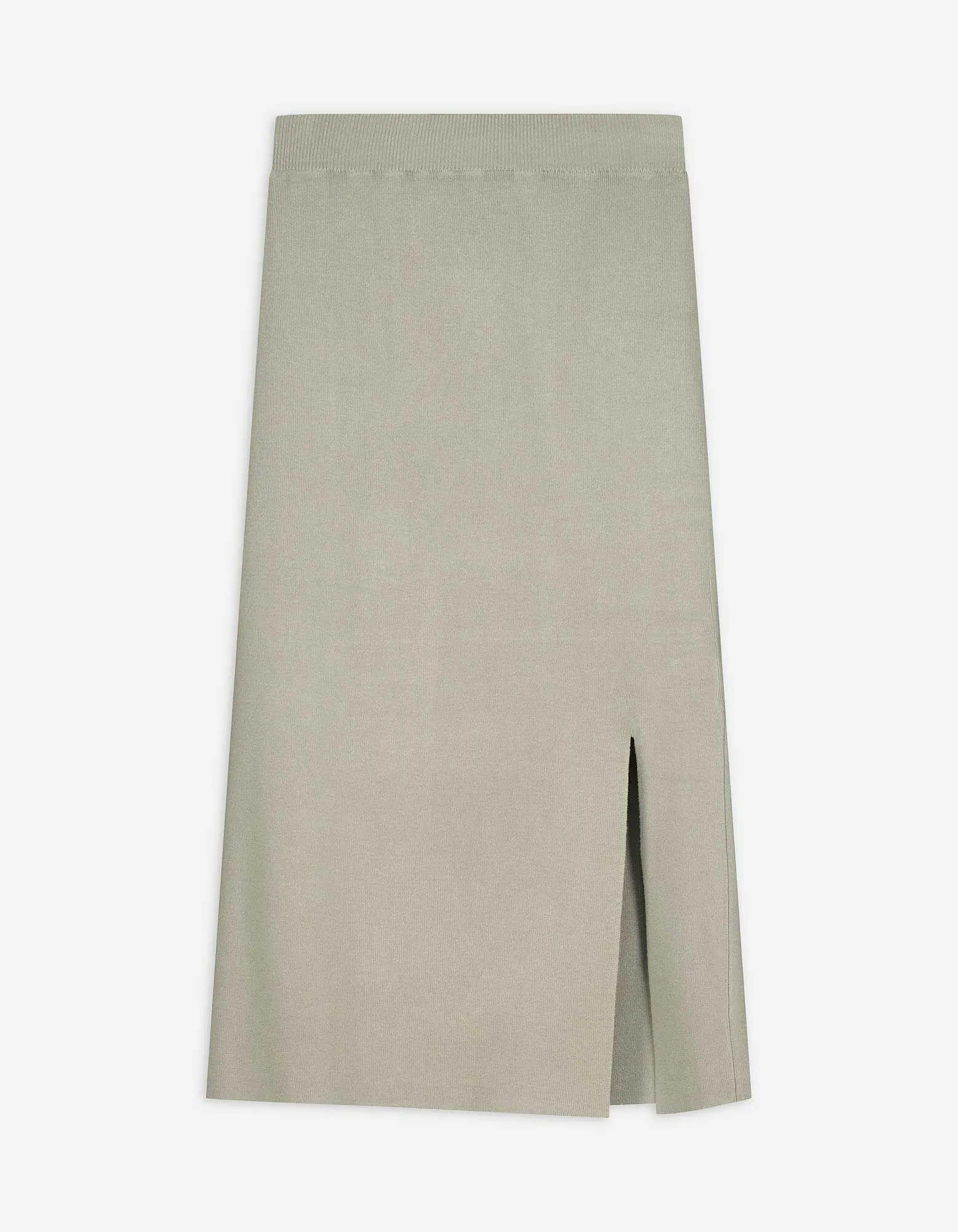 Gonna a maglia - Lunghezza al polpaccio - verde chiaro