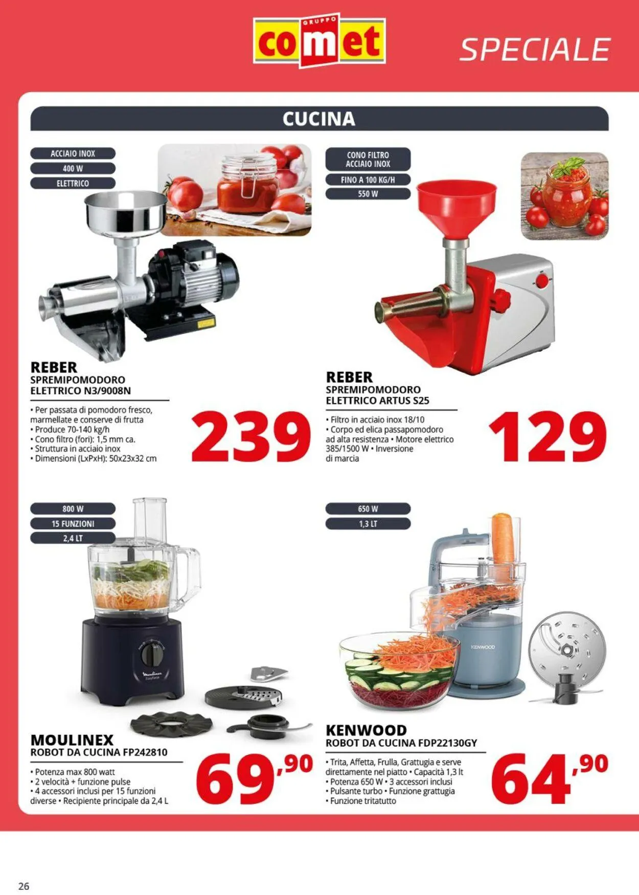 Comet Volantino attuale da 1 agosto a 20 agosto di 2025 - Pagina del volantino 26