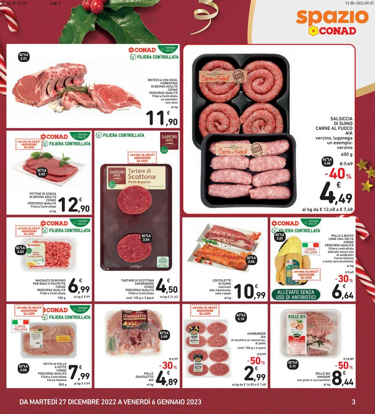 Conad Volantino attuale da 22 gennaio a 6 gennaio di 2025 - Pagina del volantino 3