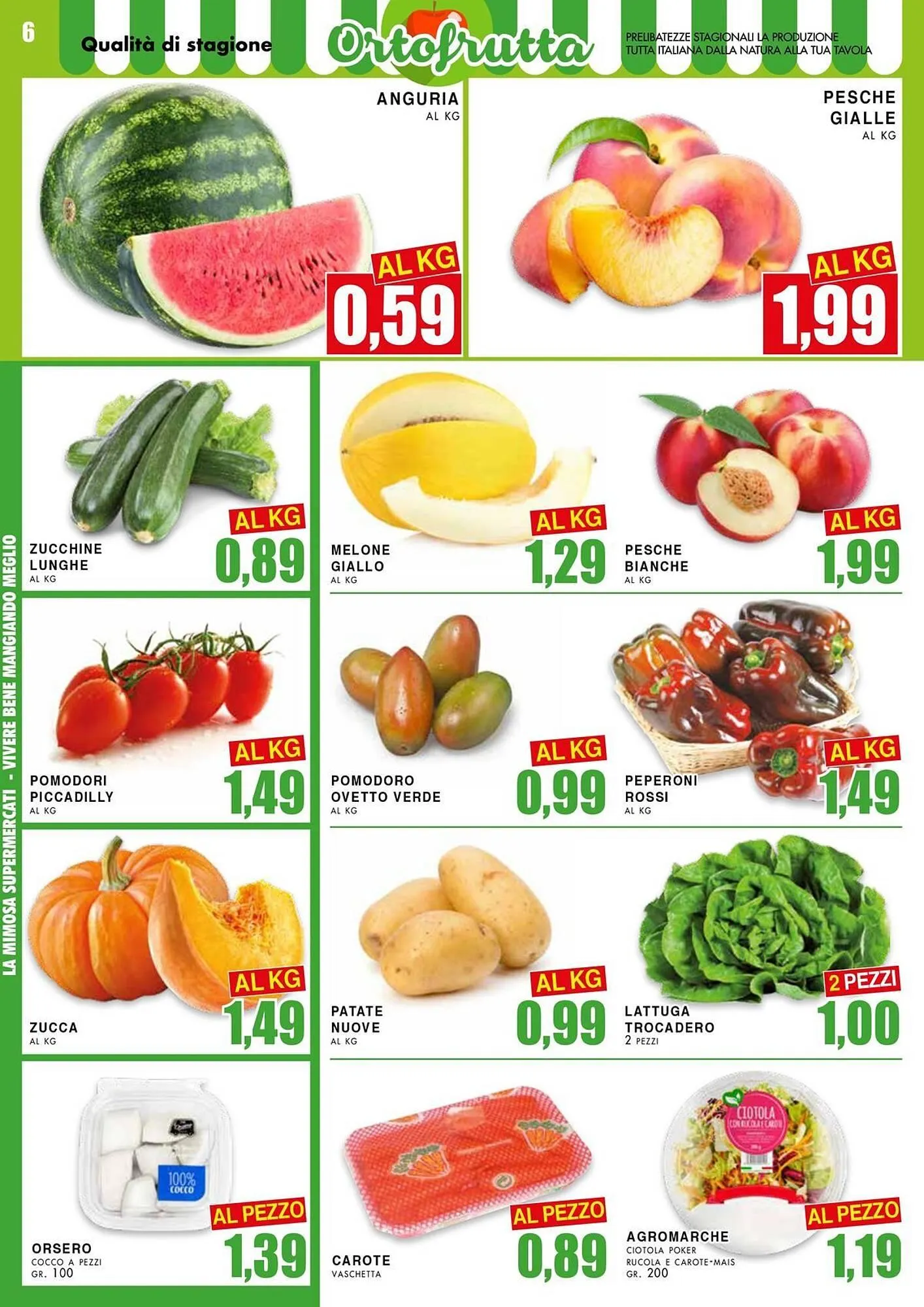 Volantino La Mimosa Supermercati da 30 giugno a 13 luglio di 2025 - Pagina del volantino 6