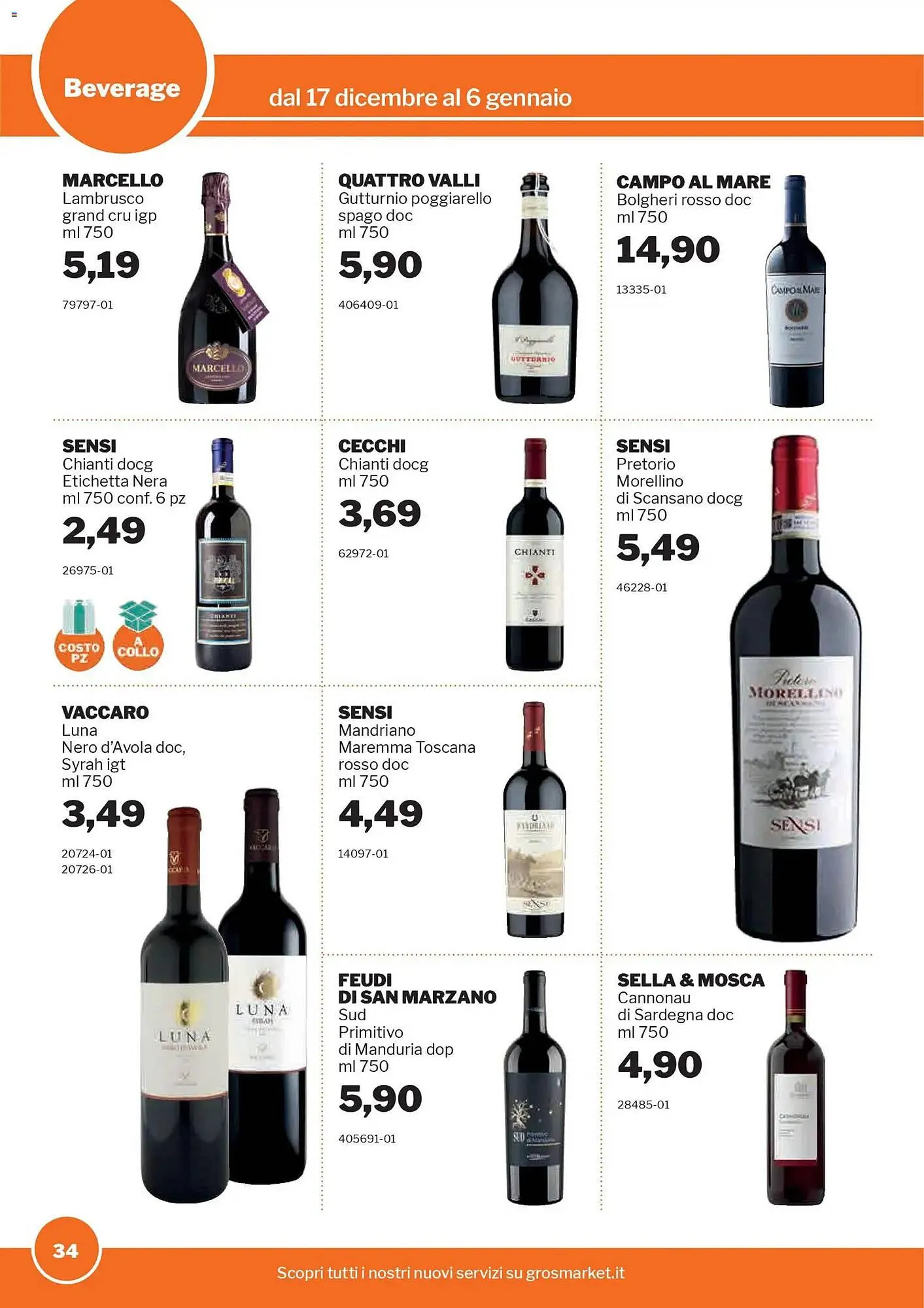 Volantino GrosMarket da 17 dicembre a 6 gennaio di 2026 - Pagina del volantino 34