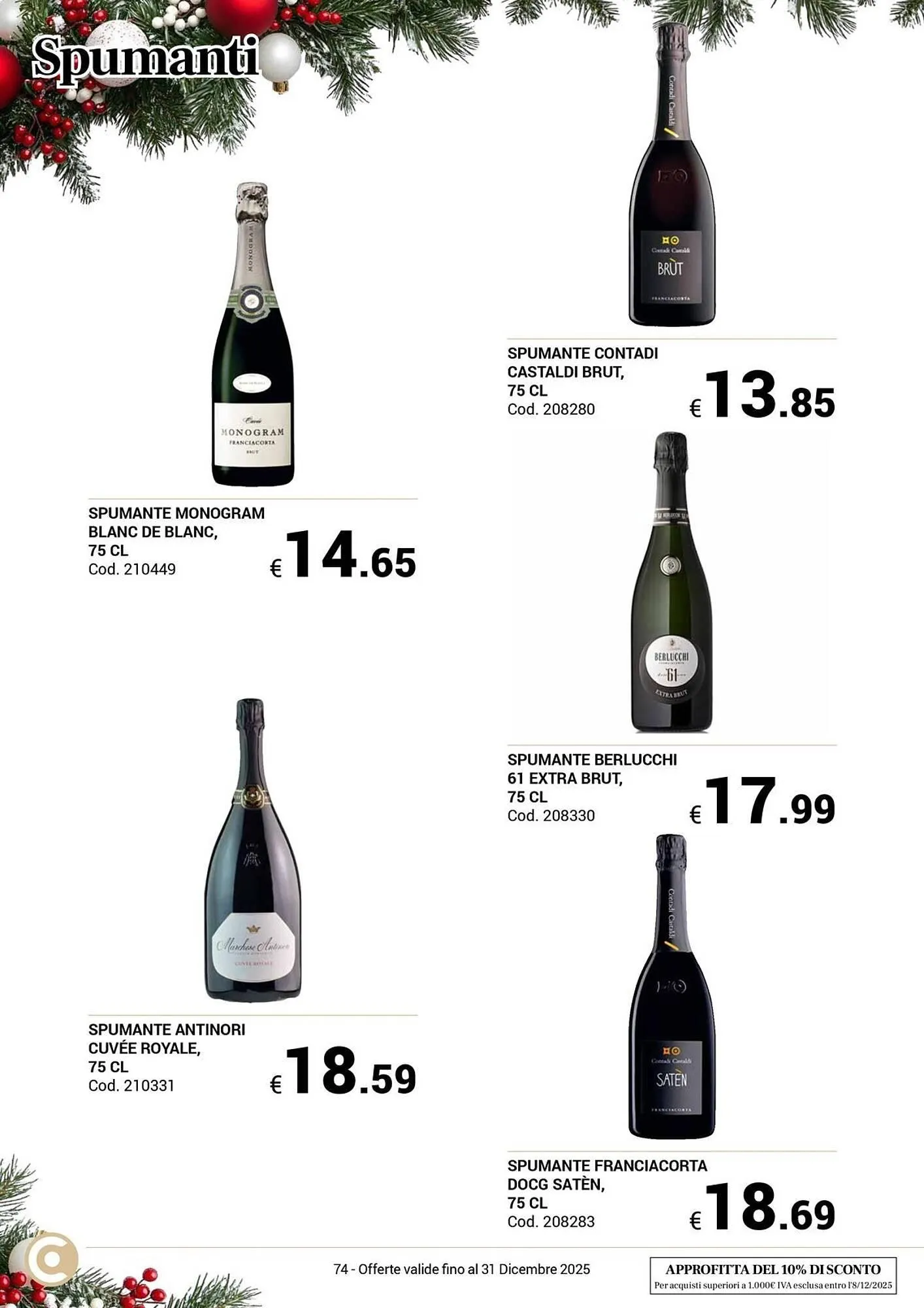 Volantino Centro Cash da 23 ottobre a 31 dicembre di 2025 - Pagina del volantino 74