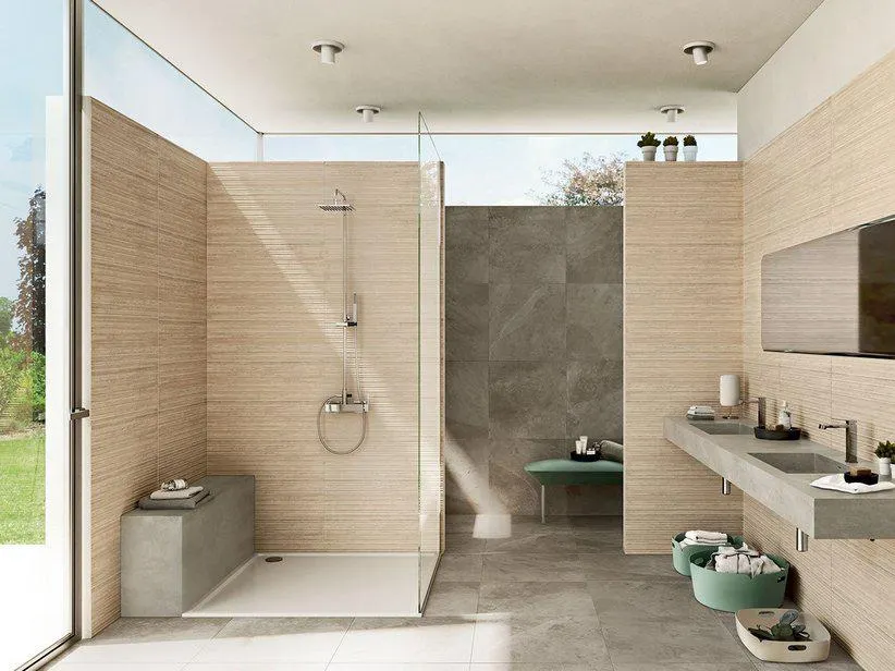 Piastrella Mywood 3D Natural 25X75 Effetto Rovere Naturale