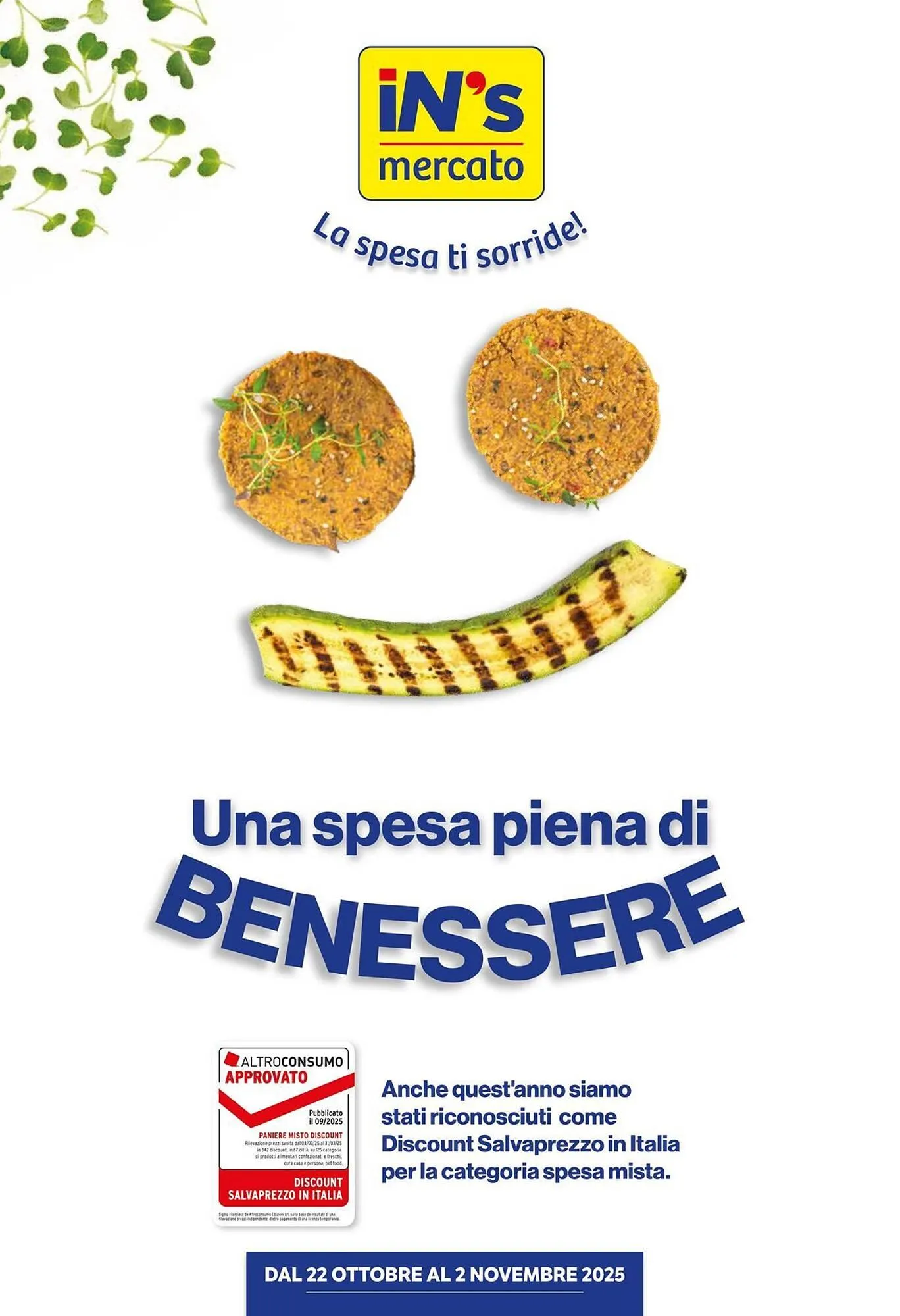 Volantino In'S Mercato da 22 ottobre a 2 novembre di 2025 - Pagina del volantino 1