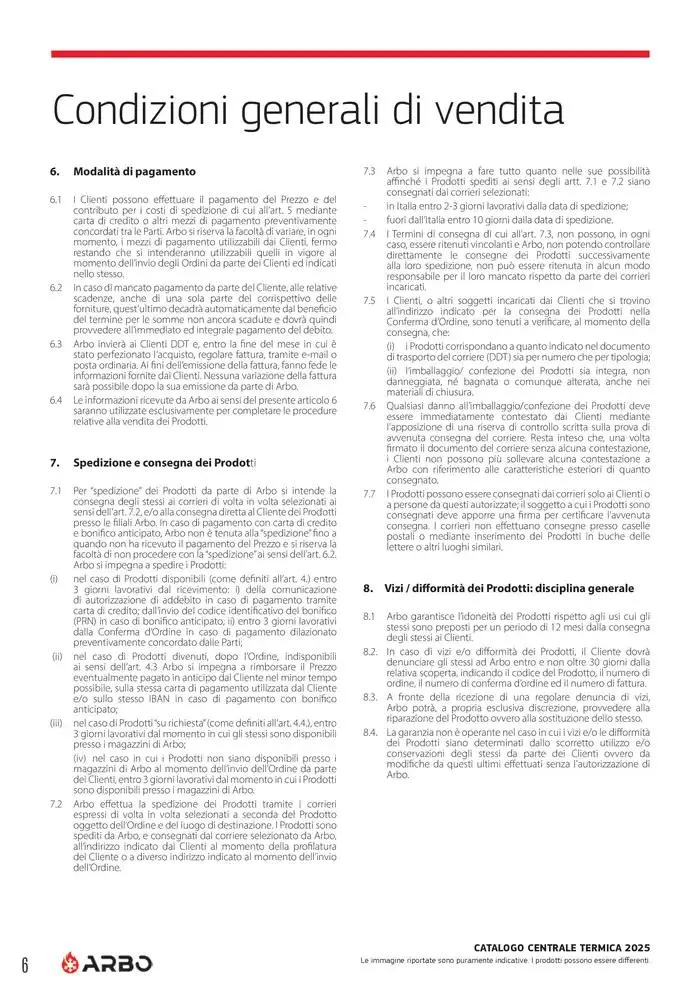 Catalogo Centrale termica 2025  da 8 aprile a 31 dicembre di 2025 - Pagina del volantino 6