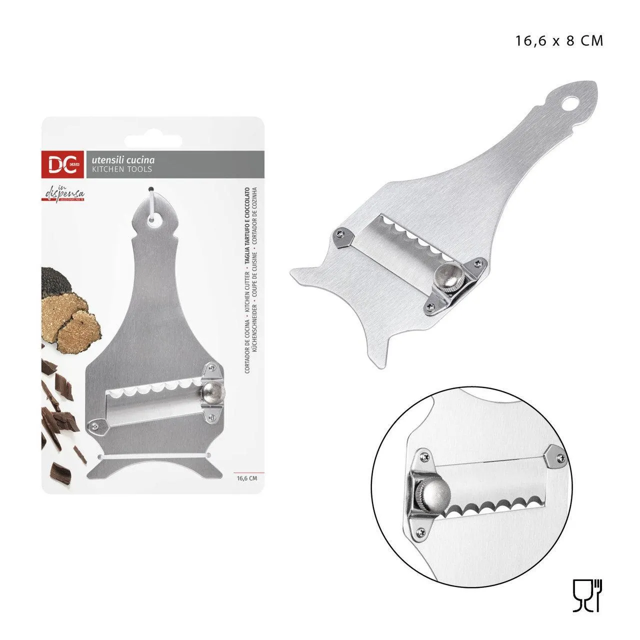 Dc Casa Truffle/Chocolate Cutter Steel 16.6X8Cm