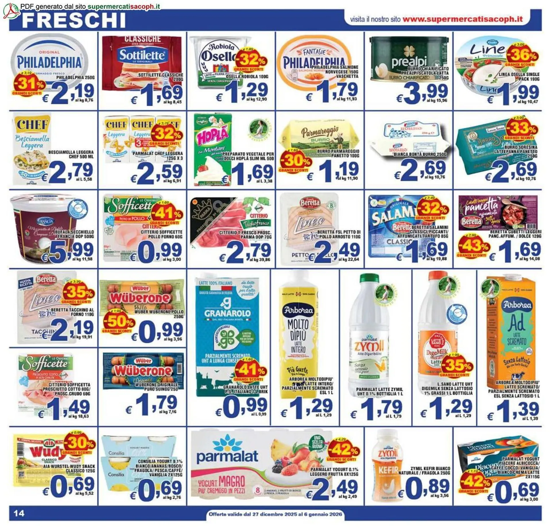 Volantino Sacoph da 27 dicembre a 6 gennaio di 2026 - Pagina del volantino 14