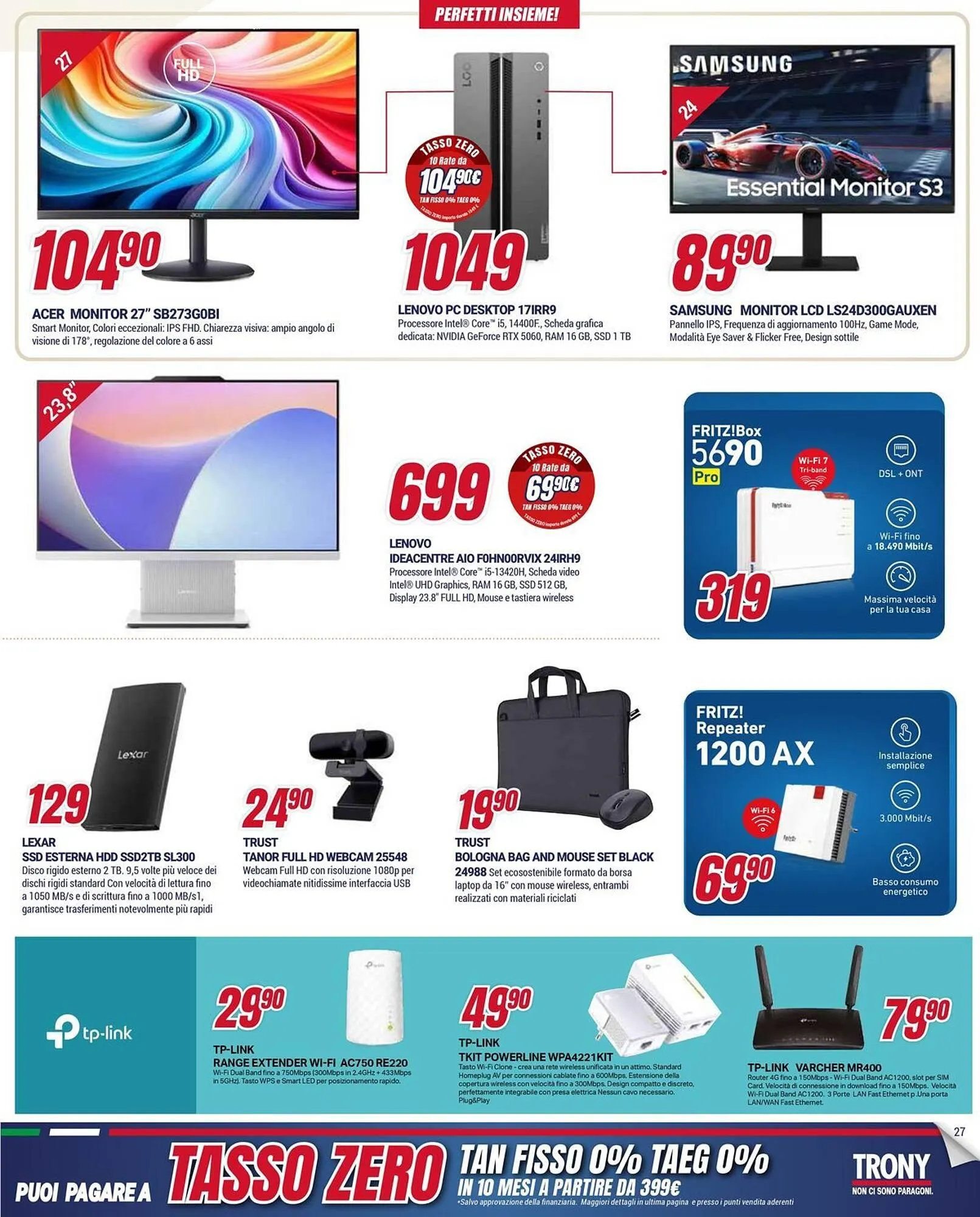Volantino Trony da 15 gennaio a 4 febbraio di 2026 - Pagina del volantino 27