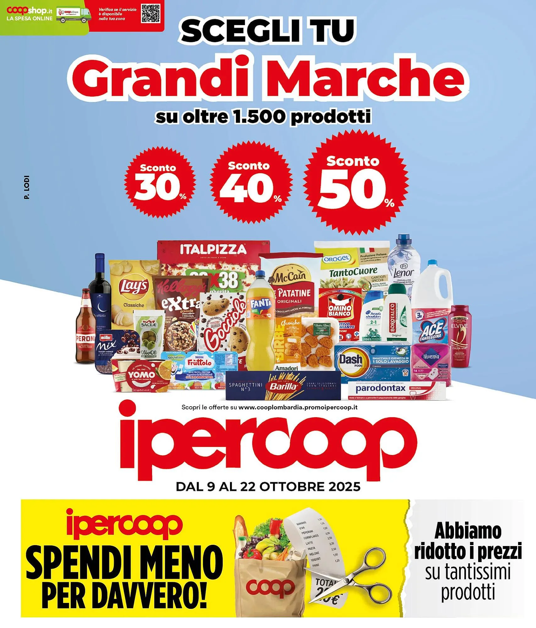 Volantino Ipercoop da 9 ottobre a 22 ottobre di 2025 - Pagina del volantino 1