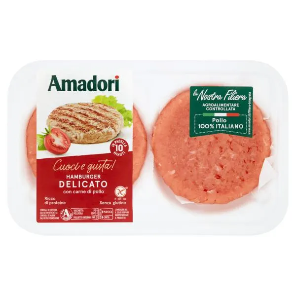 Amadori Hamburger Delicato 0,204 kg