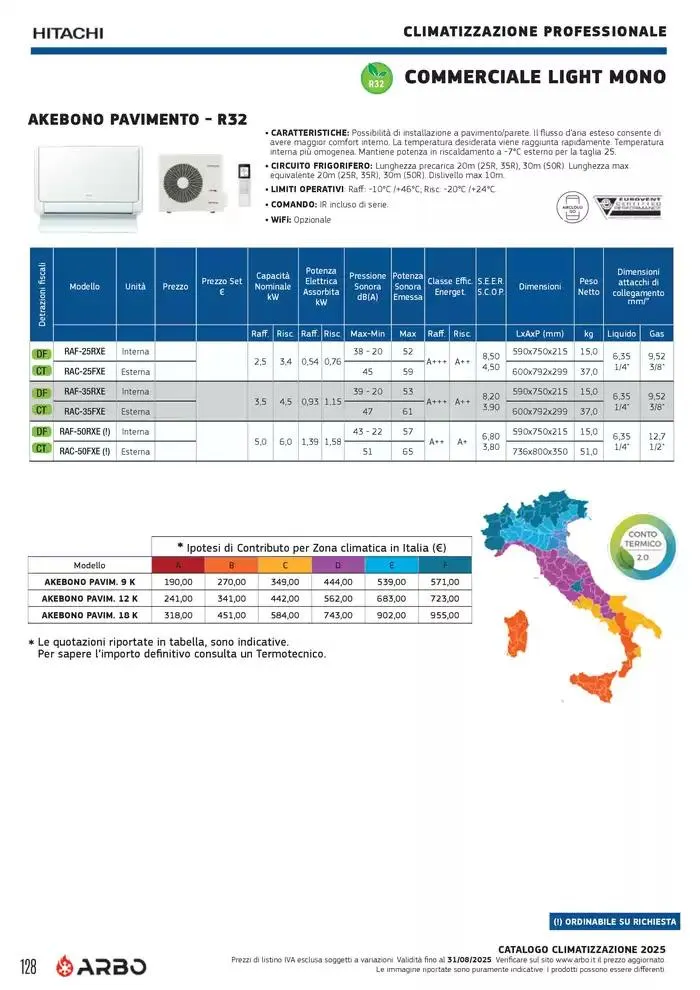 Catalogo Climatizzazione 2025 da 1 gennaio a 31 dicembre di 2025 - Pagina del volantino 128