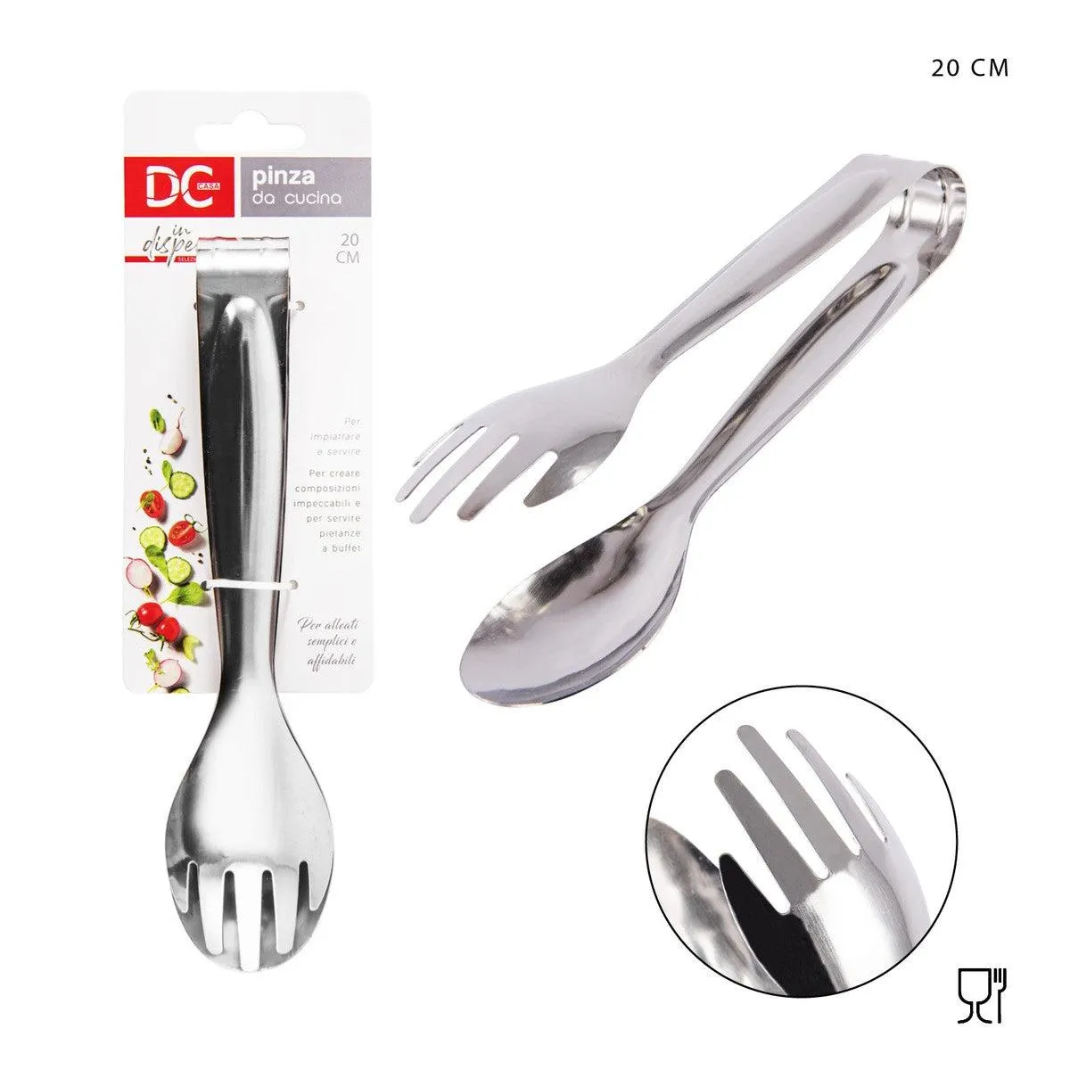 Dc - Salad Tongs Steel 20Cm