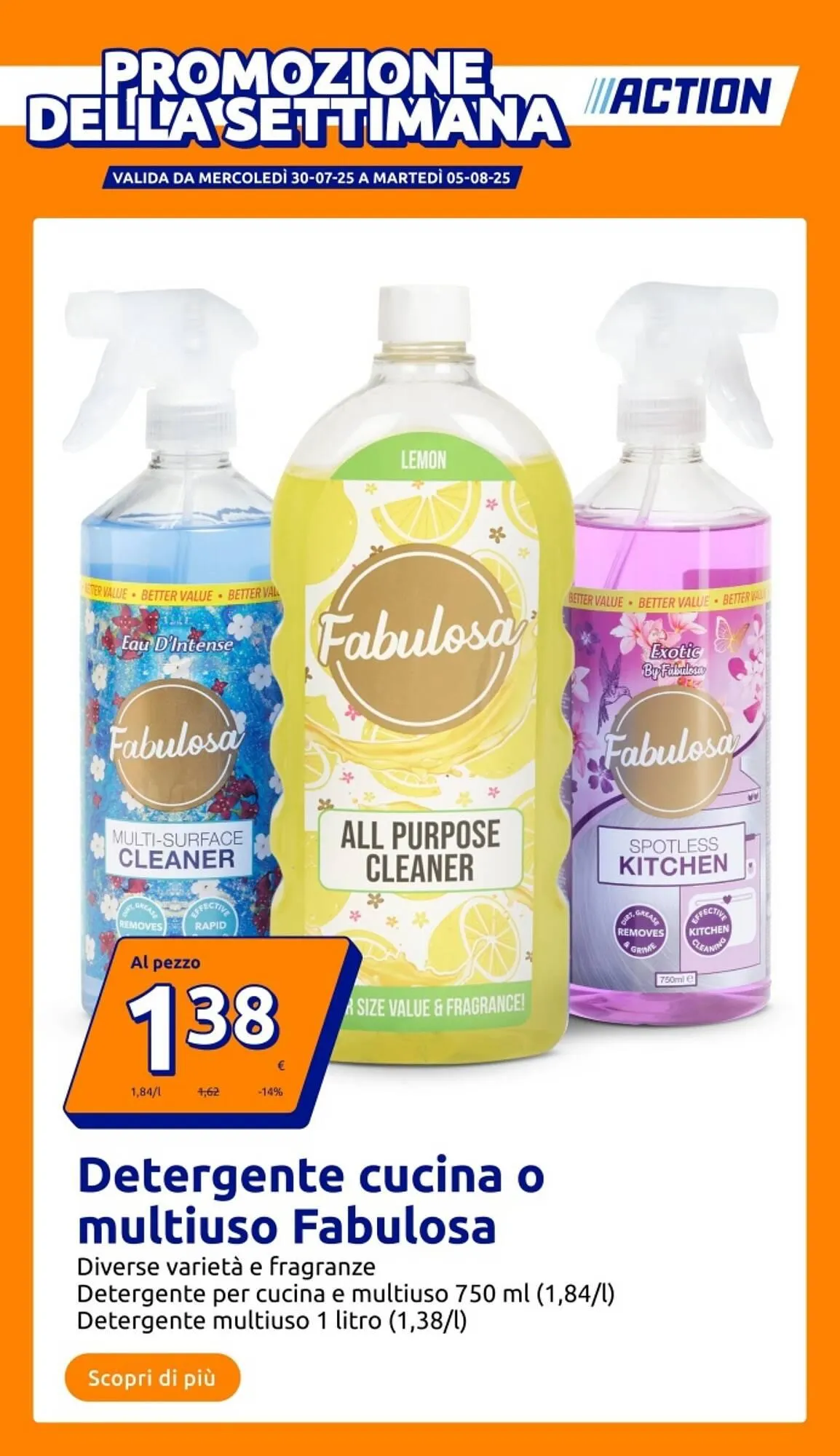 Volantino Action da 30 luglio a 5 agosto di 2025 - Pagina del volantino 1