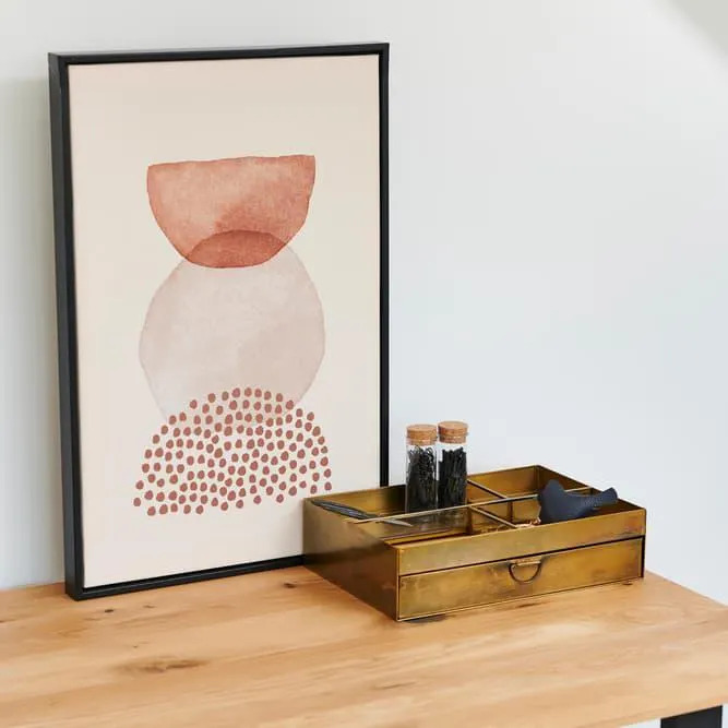 ABSTRACT Deco da parete nero, bianco, marrone