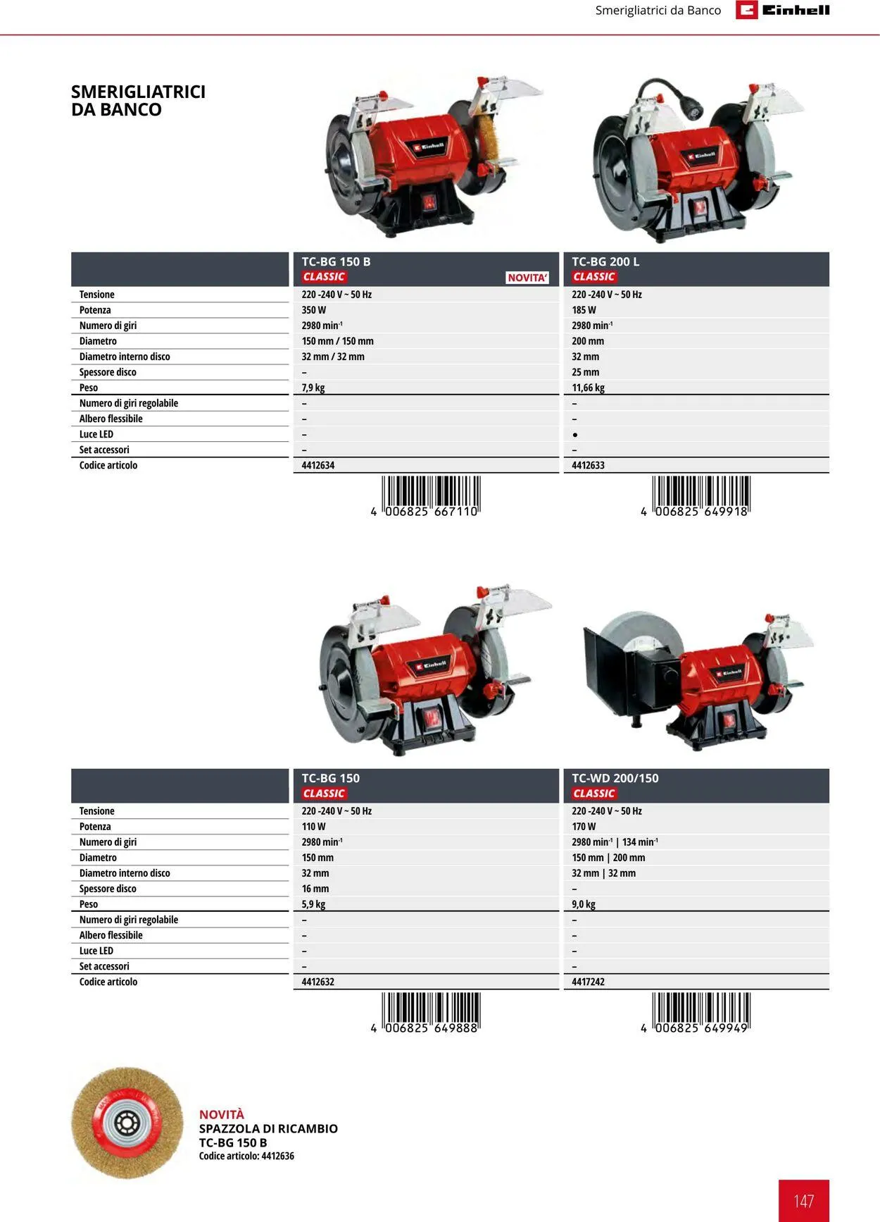Einhell da 17 giugno a 17 dicembre di 2025 - Pagina del volantino 147