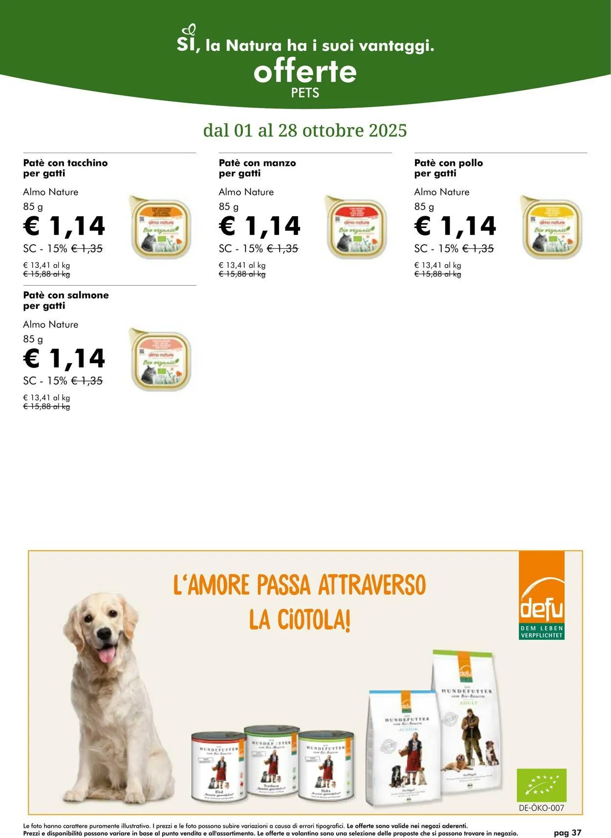Natura Sì Volantino attuale da 23 ottobre a 6 novembre di 2025 - Pagina del volantino 37