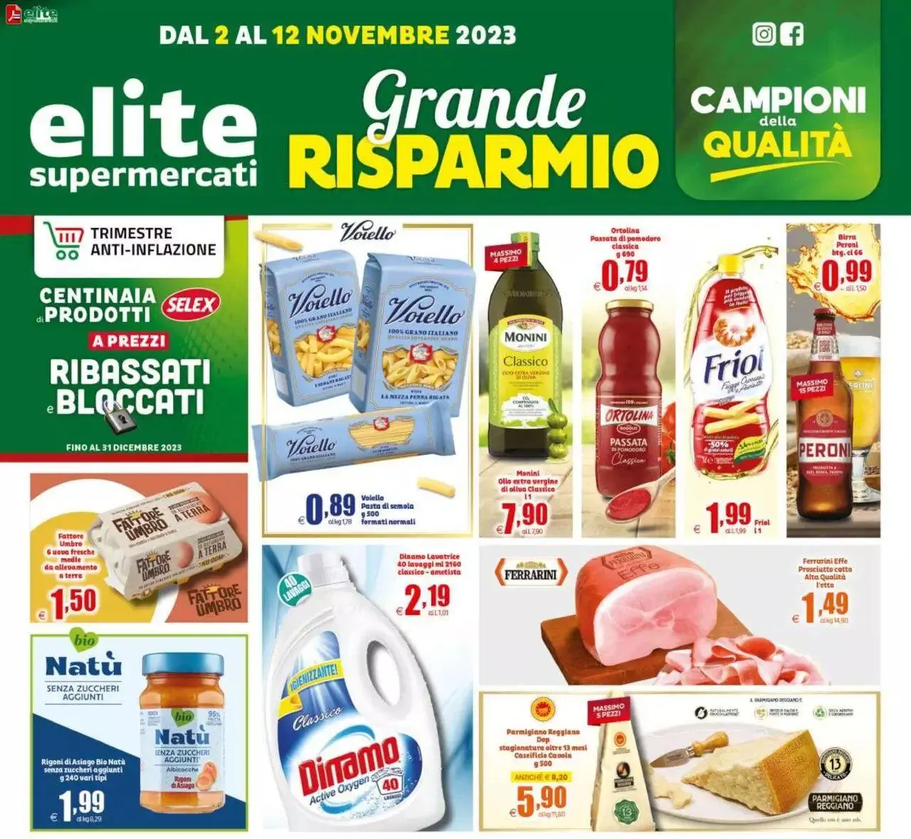 Volantino Elite Supermercati da 2 novembre a 12 novembre di 2023 - Pagina del volantino 1