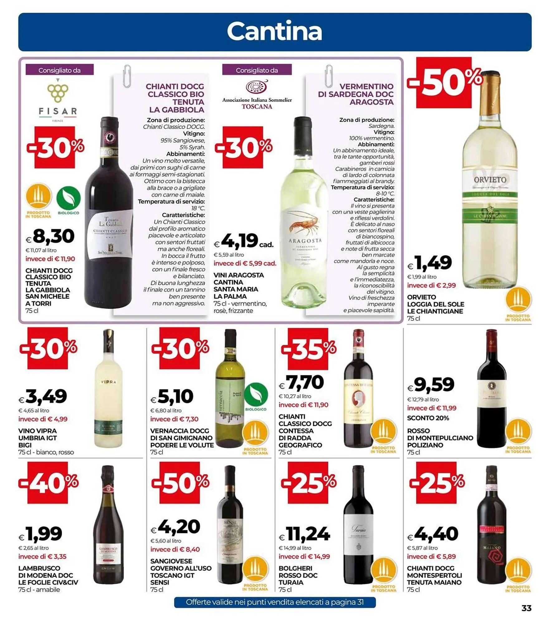 Volantino Unicoop da 25 settembre a 8 ottobre di 2025 - Pagina del volantino 33