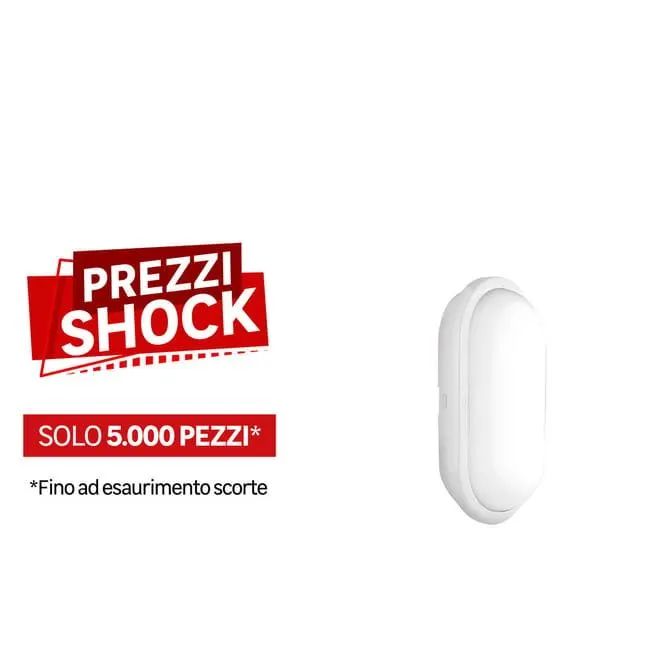 Plafoniera LED Oval LED bianco IP65 cct da bianco caldo a bianco freddo con regolazione di temperatura ON