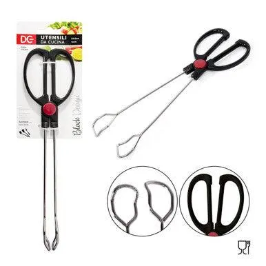 Dc - L/Black Design Kitchen Tongs Steel