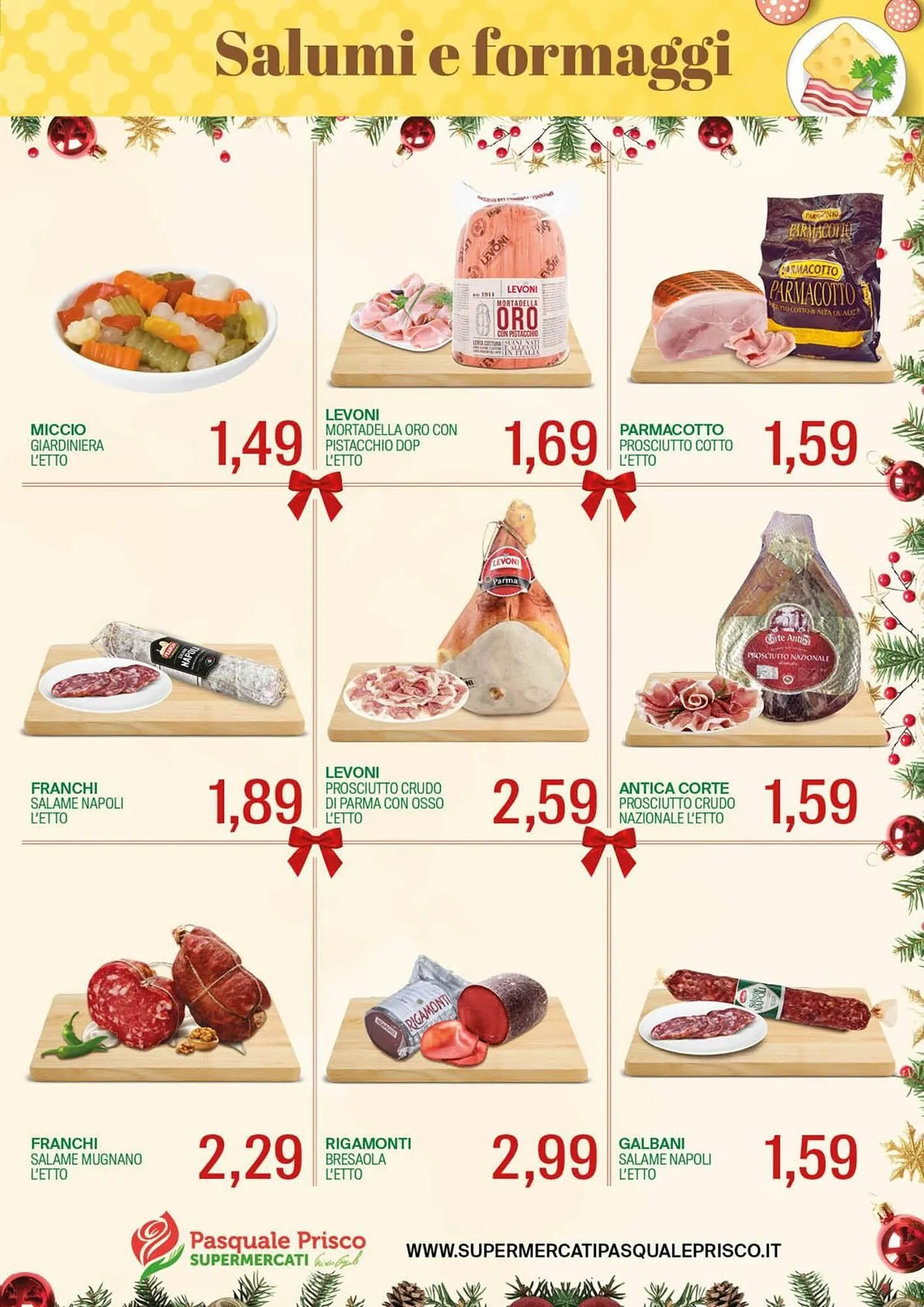 Volantino Supermercati Pasquale Prisco da 10 dicembre a 29 dicembre di 2024 - Pagina del volantino 9