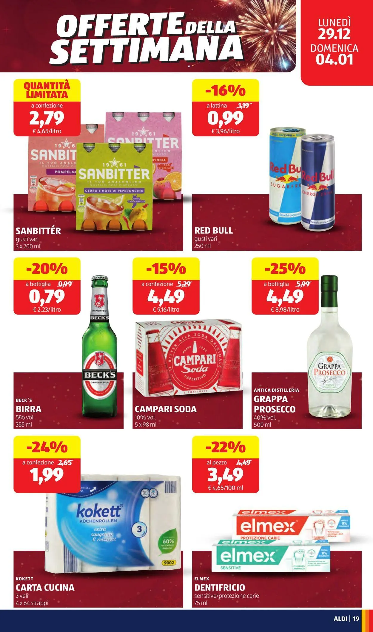 Aldi Volantino attuale da 29 dicembre a 4 gennaio di 2026 - Pagina del volantino 19
