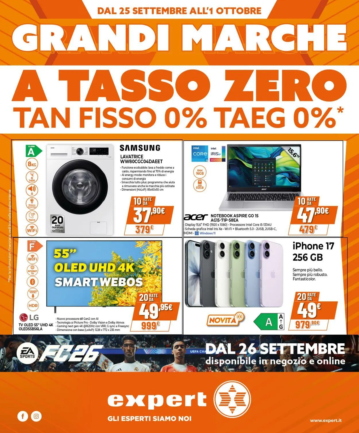 Expert Volantino attuale da 25 settembre a 1 ottobre di 2025 - Pagina del volantino 1