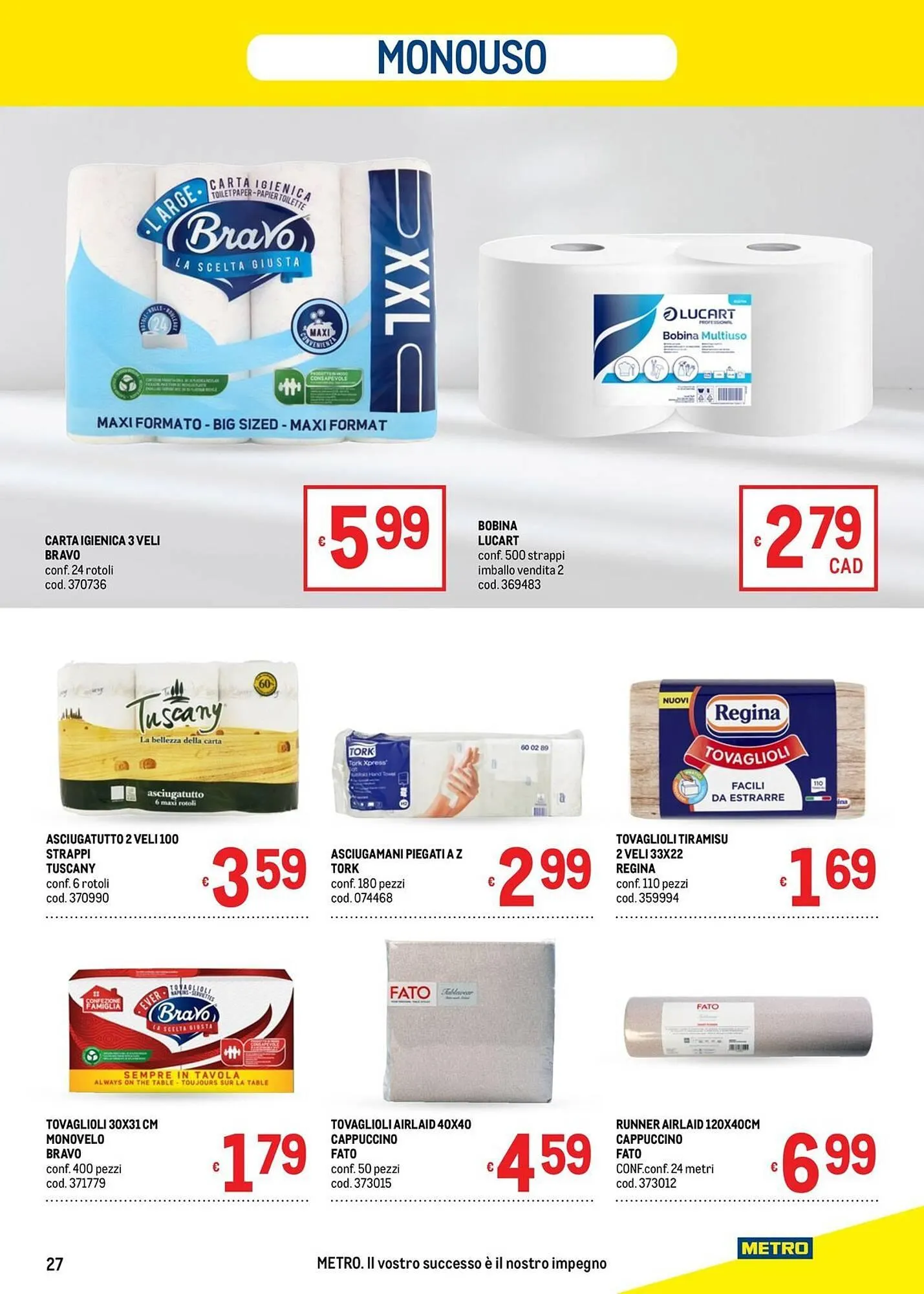 Volantino Metro da 19 febbraio a 4 marzo di 2026 - Pagina del volantino 27