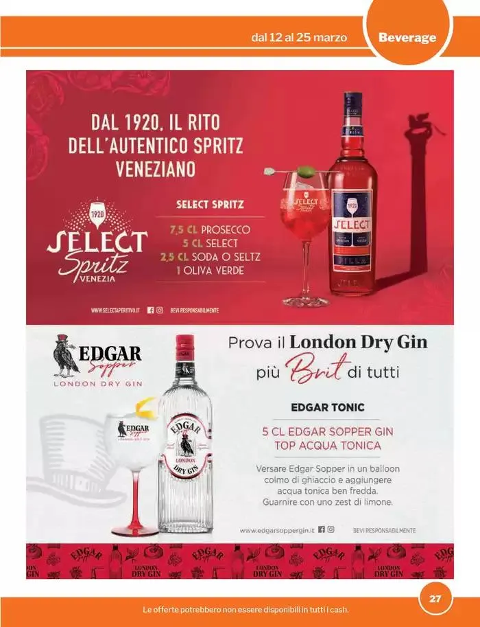 Volantino Food & Beverage da 12 marzo a 25 marzo di 2025 - Pagina del volantino 27