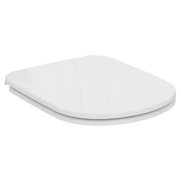 Copriwater is i life a-venta-gemma in termoindurente bianco con cerniere in metallo