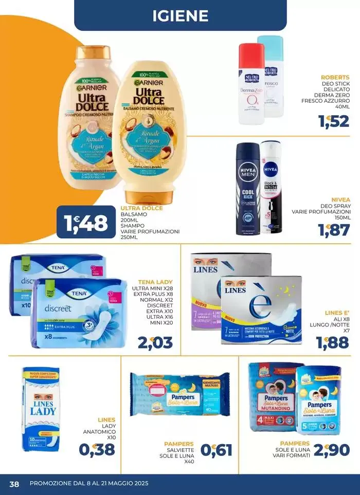 Promozione dal 8 al 21 maggio da 8 maggio a 21 maggio di 2025 - Pagina del volantino 38