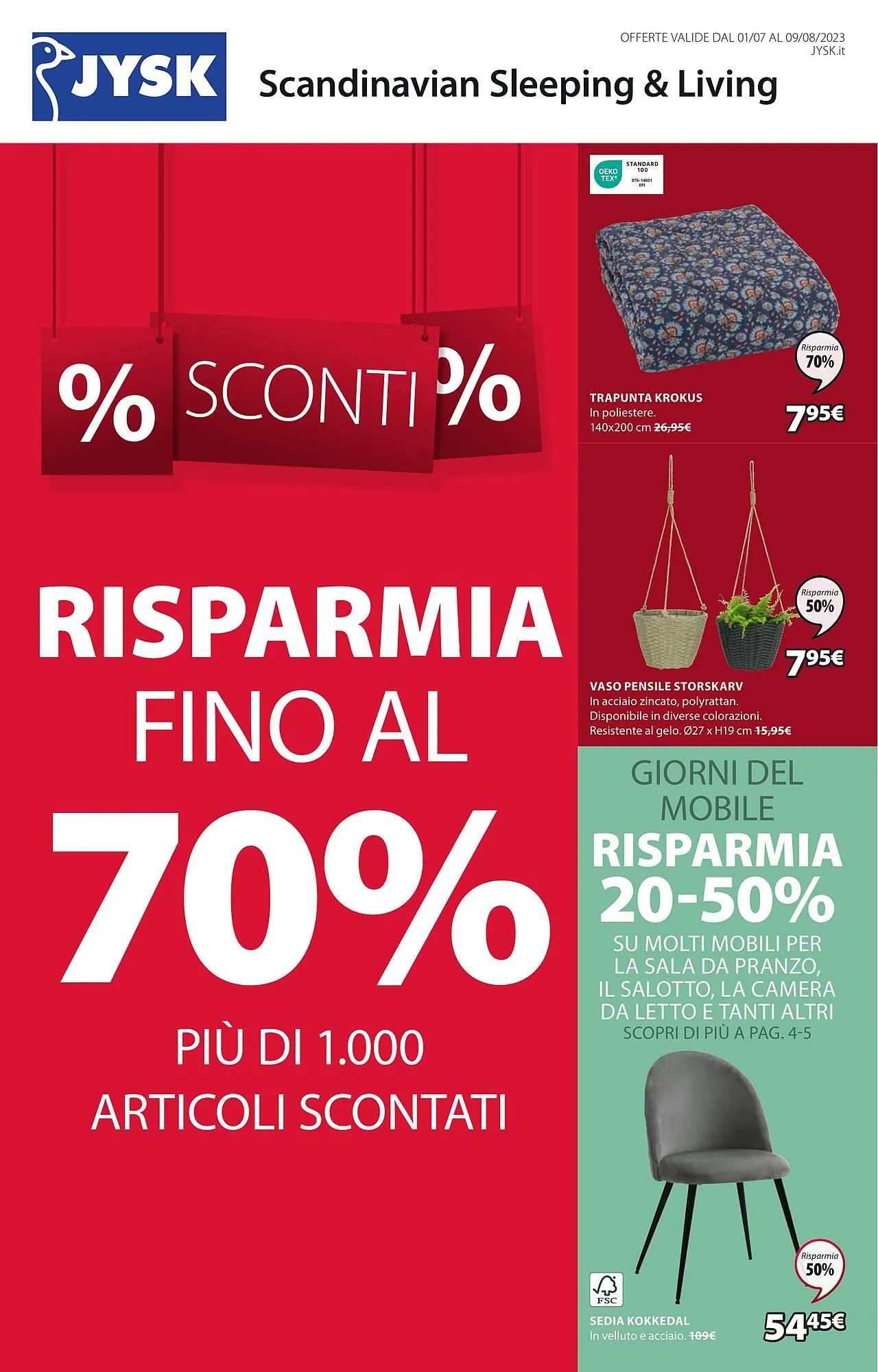 Volantino JYSK da 1 luglio a 9 agosto di 2023 - Pagina del volantino 2