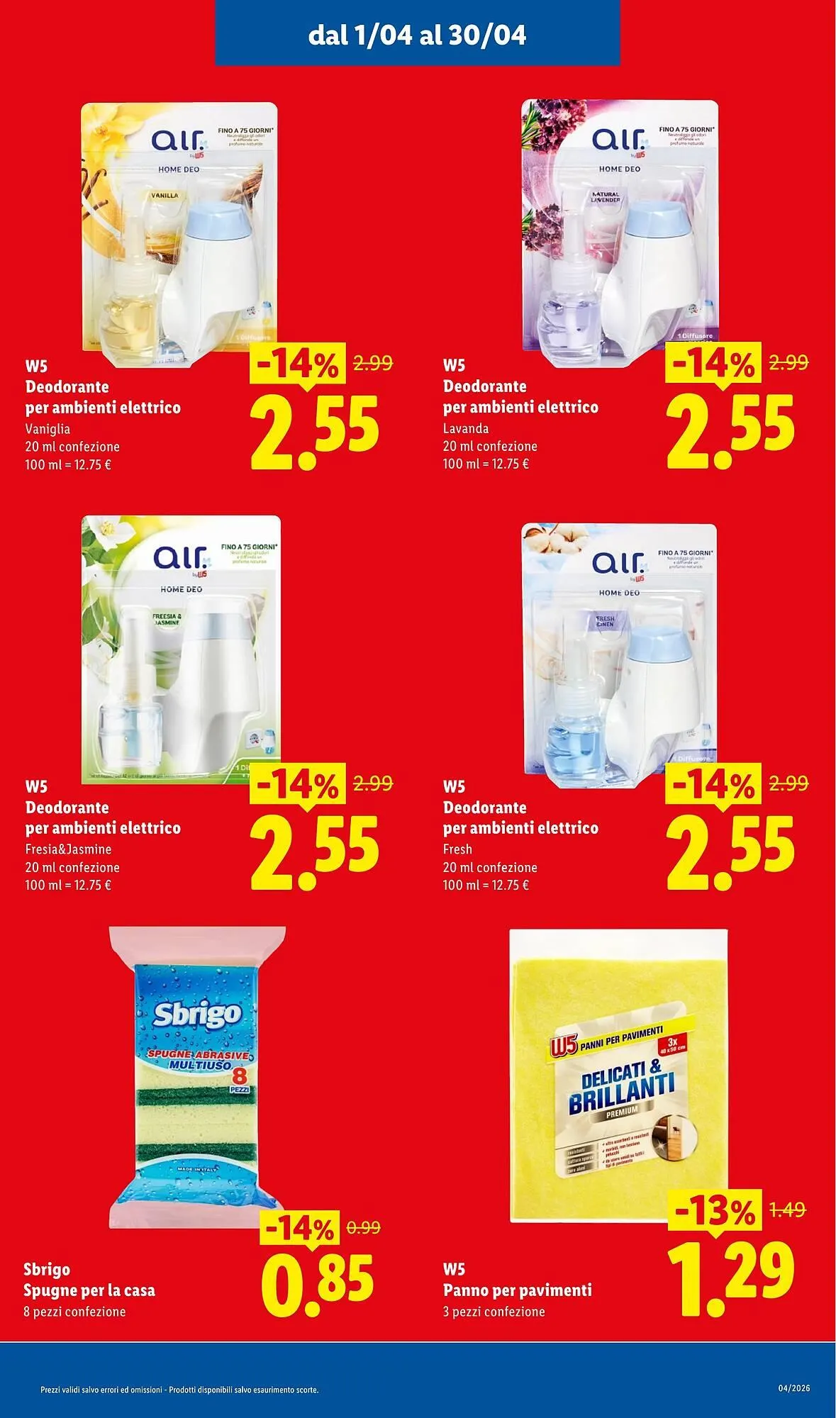 Volantino Lidl da 1 aprile a 30 aprile di 2026 - Pagina del volantino 15