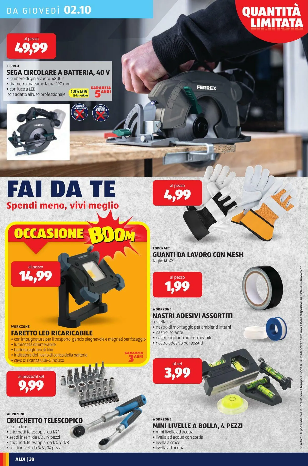 Aldi Volantino attuale da 29 settembre a 5 ottobre di 2025 - Pagina del volantino 30