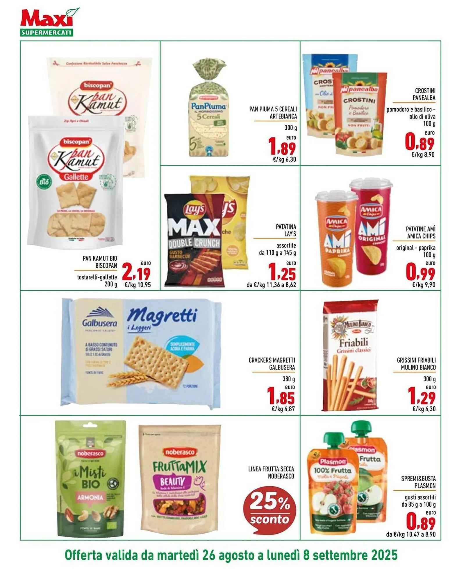 Volantino Maxi Supermercati da 26 agosto a 8 settembre di 2025 - Pagina del volantino 8