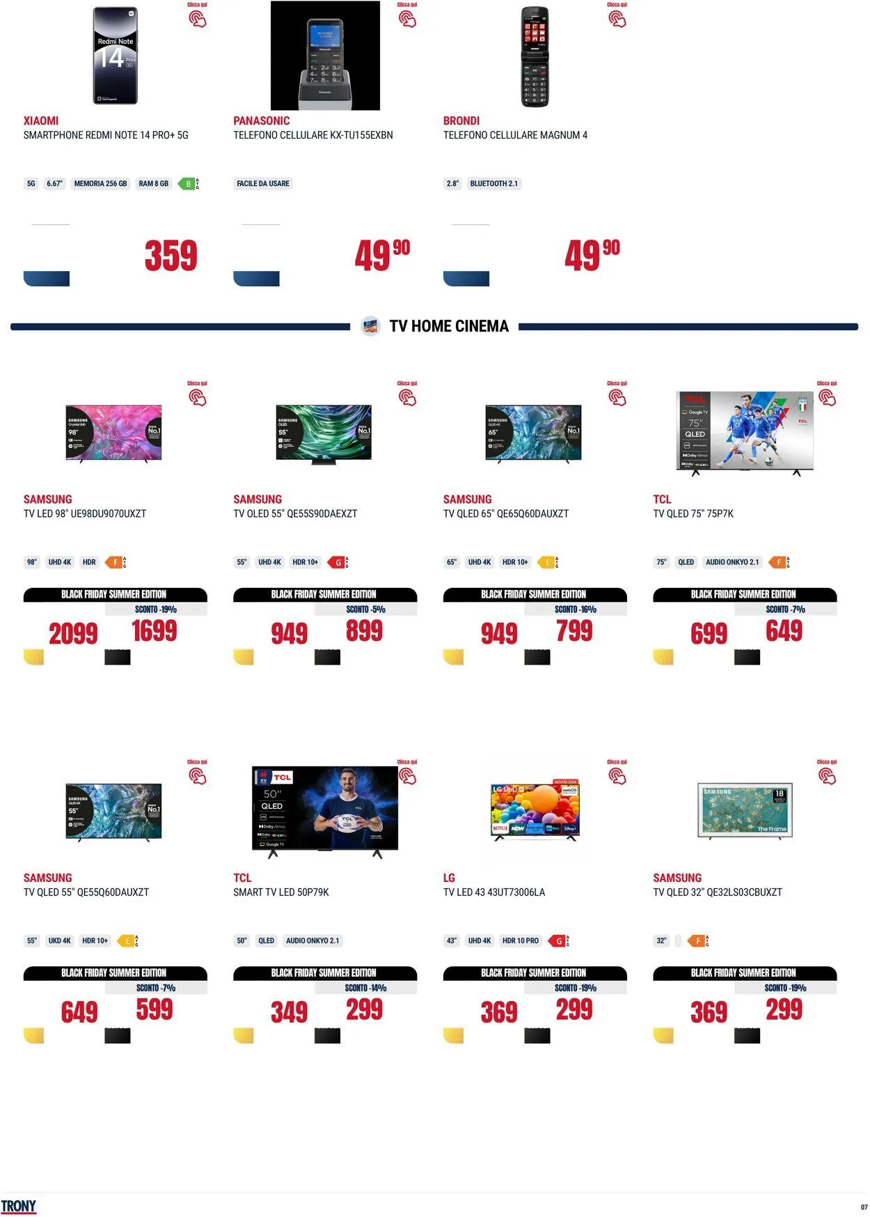 Trony - Napoli Volantino attuale da 31 luglio a 20 agosto di 2025 - Pagina del volantino 7