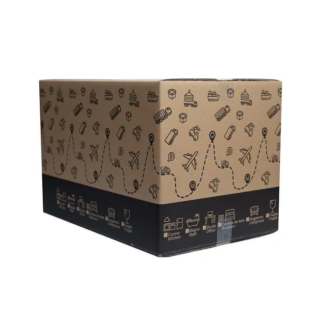 Scatola di cartone avana 2 onde L 60 x H 40 x P 40 cm