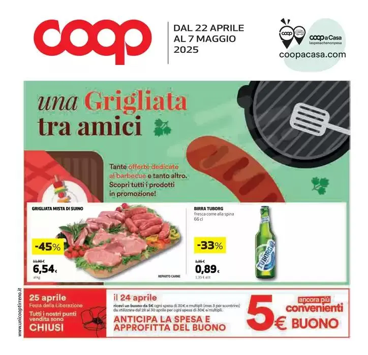 Una Grigliata tra amici da 22 aprile a 7 maggio di 2025 - Pagina del volantino 1