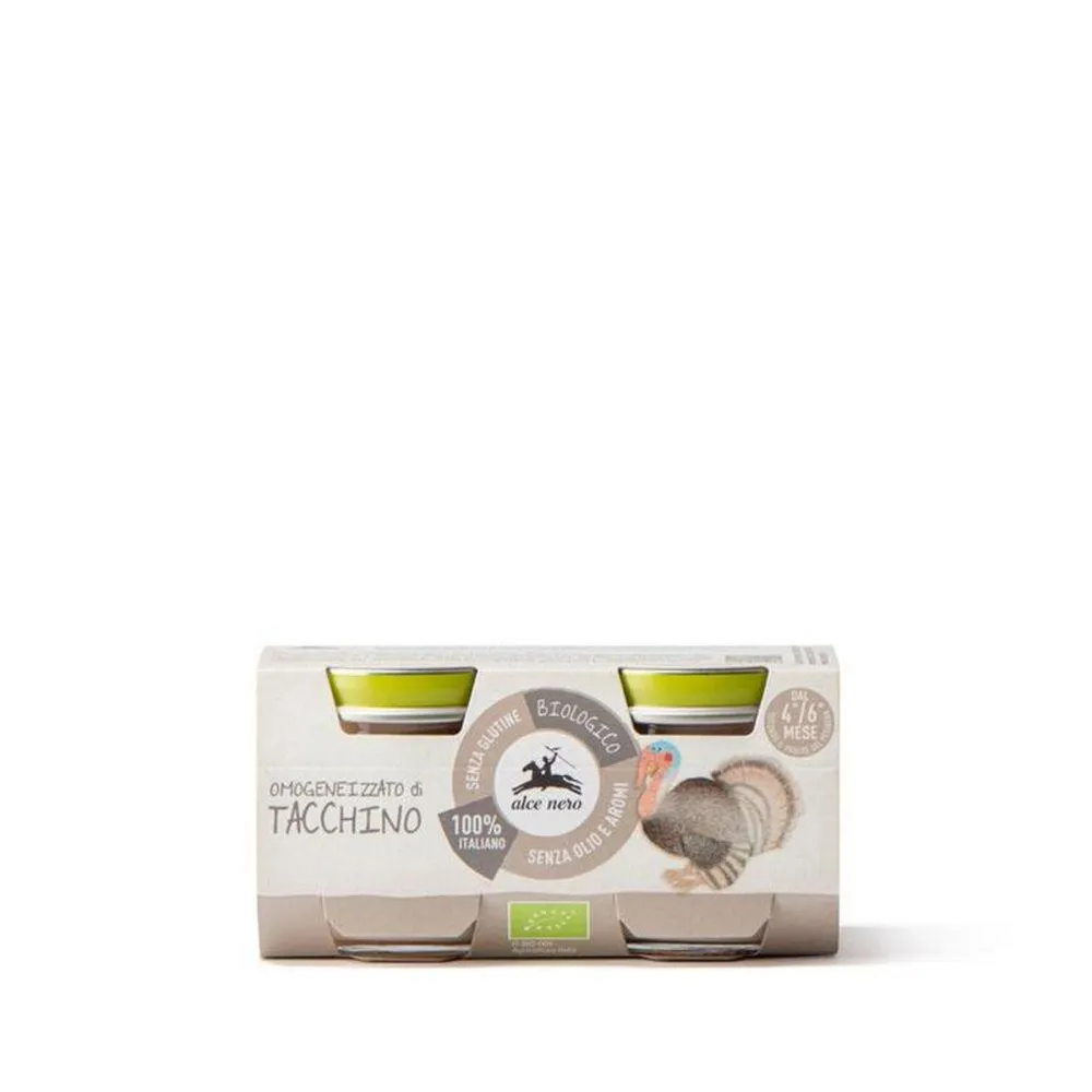 Alce Nero Baby omogeneizzato di tacchino bio gr.80x2