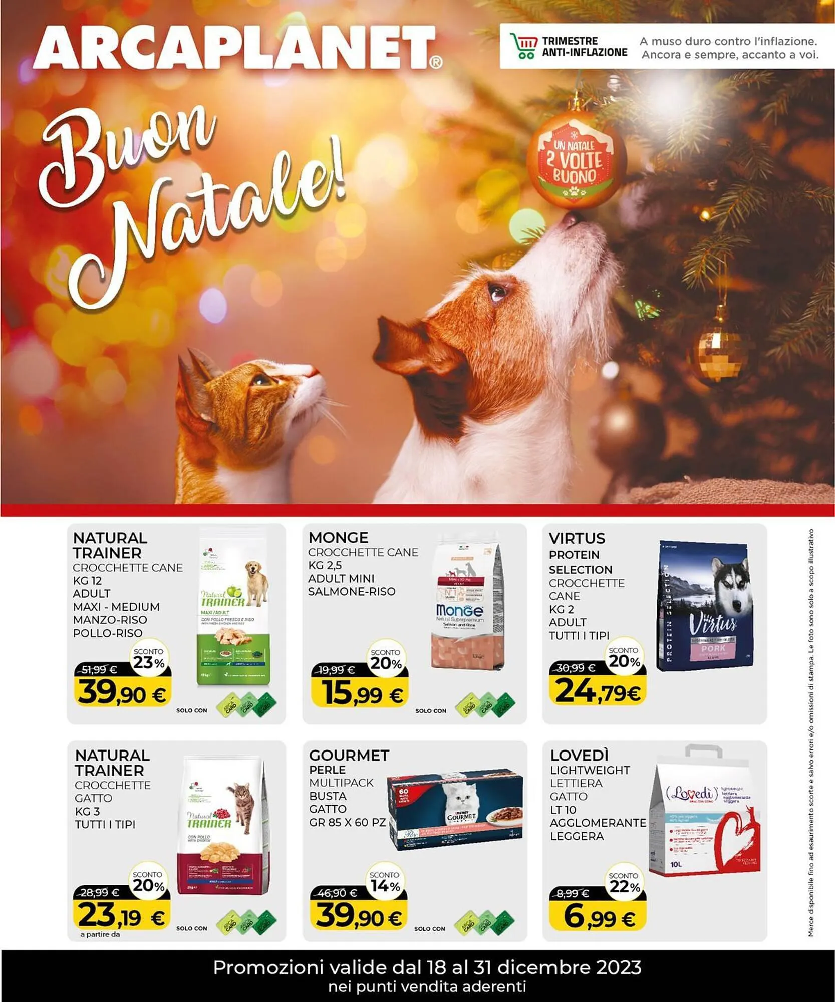 Volantino Arcaplanet da 18 dicembre a 31 dicembre di 2023 - Pagina del volantino 1