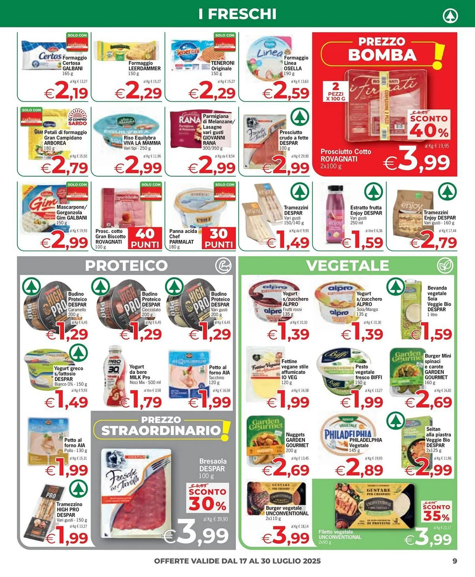 Volantino Despar da 17 luglio a 30 luglio di 2025 - Pagina del volantino 9