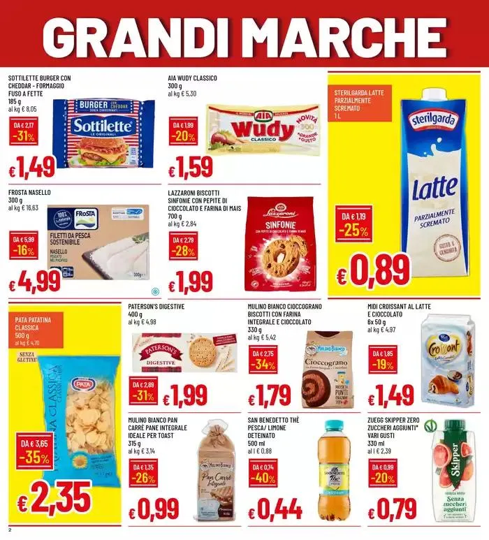 Grandi marche a piccoli prezzi da 9 gennaio a 22 gennaio di 2025 - Pagina del volantino 2